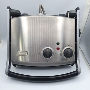 Breville Panini Sandwich Press Brushed Stainless Steel Has Timer TG890TXL Tested
